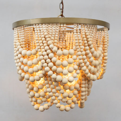 Sierra Natural Double Draped Beaded Chandelier - Lighting.co.za