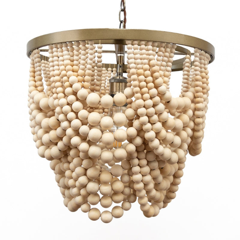 Sierra Natural Double Draped Beaded Chandelier - Lighting.co.za
