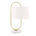 June Brass Look and Marble Table Lamp - Lighting.co.za