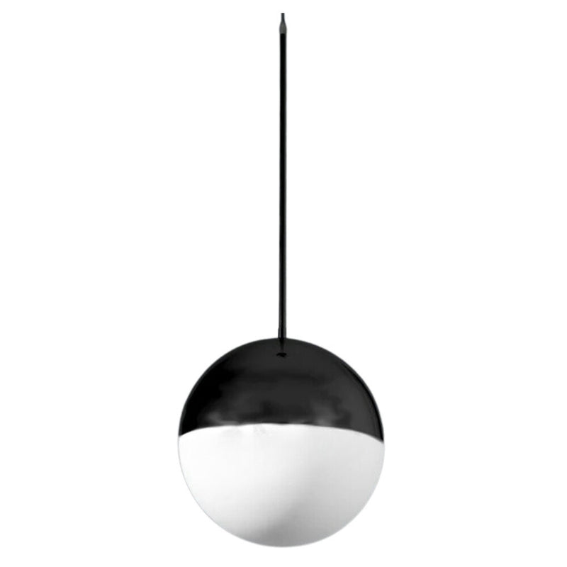 Fifty50 Gold or Black and Opal Glass Pendant Light 3 Sizes - Lighting.co.za