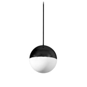 Fifty50 Gold or Black and Opal Glass Pendant Light 3 Sizes - Lighting.co.za