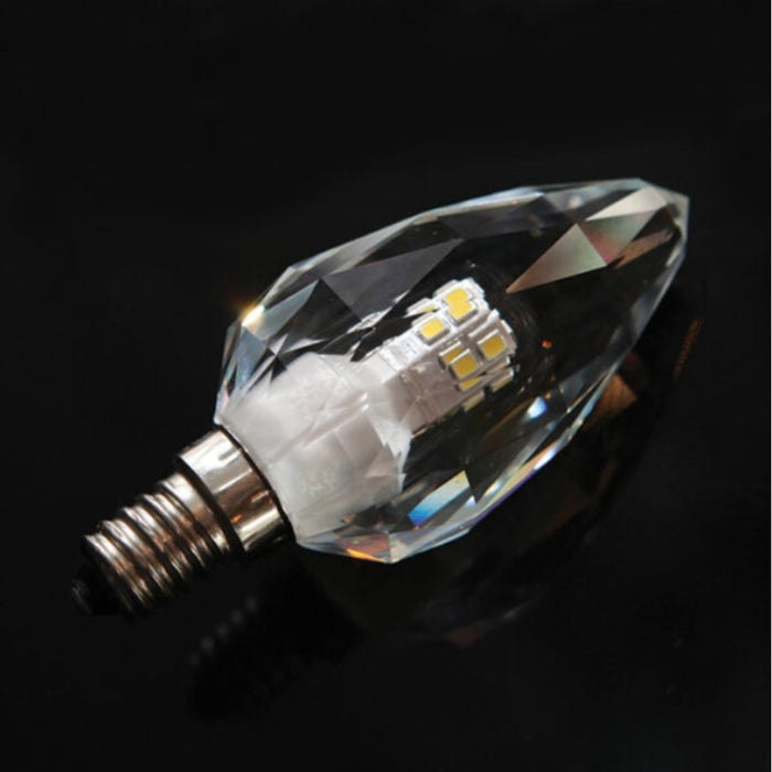 E14 Crystal Candle LED Clear 4.3W 2700K | 6000K Bulb Dim K - Lighting.co.za