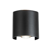 Riley Black 2W LED Curve Up Down Wall Light - Lighting.co.za