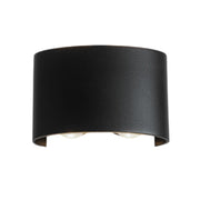 Riley Black 4W LED Curve Up Down Wall Light - Lighting.co.za