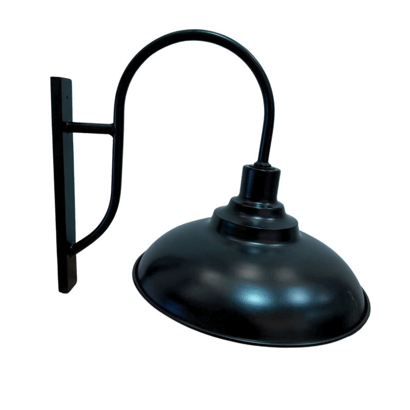 Murano Black or Antique Brass Industrial Wall Light - Lighting.co.za