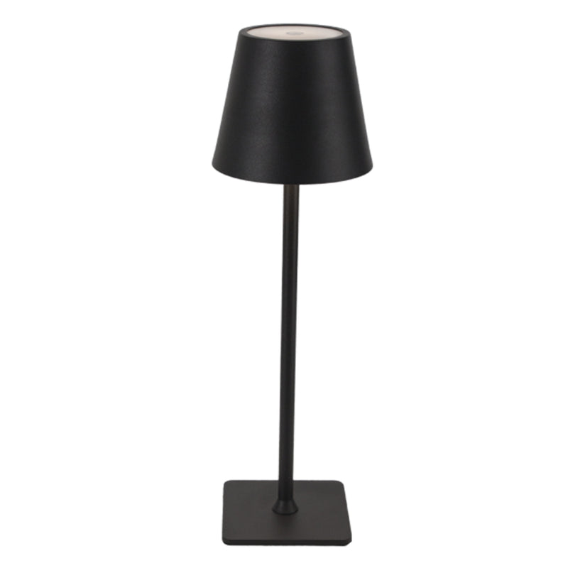 Isla Smooth Shade Black | White Rechargeable Table Lamp - Lighting.co.za