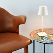 Isla Smooth Shade Black | White Rechargeable Table Lamp - Lighting.co.za