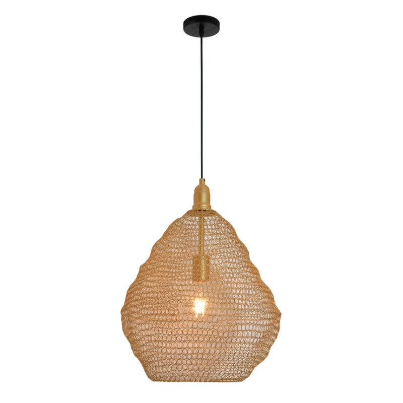 Pandora Black or Gold Wire Mesh Pendant Light 2 Sizes - Lighting.co.za