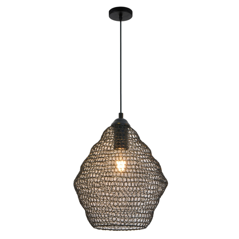Pandora Black or Gold Wire Mesh Pendant Light 2 Sizes - Lighting.co.za