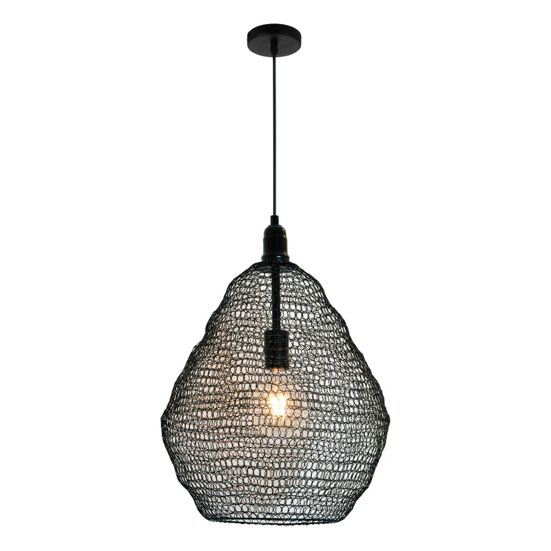 Pandora Black or Gold Wire Mesh Pendant Light 2 Sizes - Lighting.co.za