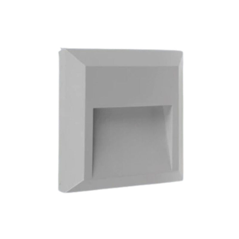 Ozo Delta Black | Grey | White Square ABS Polycarbonate 1.5 Watt CTC LED Step Light - Lighting.co.za