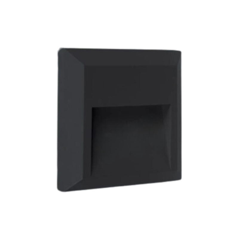 Ozo Delta Black | Grey | White Square ABS Polycarbonate 1.5 Watt CTC LED Step Light - Lighting.co.za