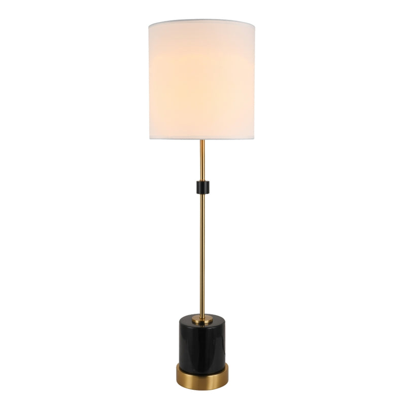 Videl Gold and Black Marble Table Lamp - Lighting.co.za