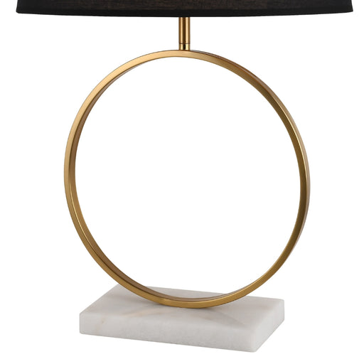 Relovi Black Gold and Marble Table Lamp - Lighting.co.za