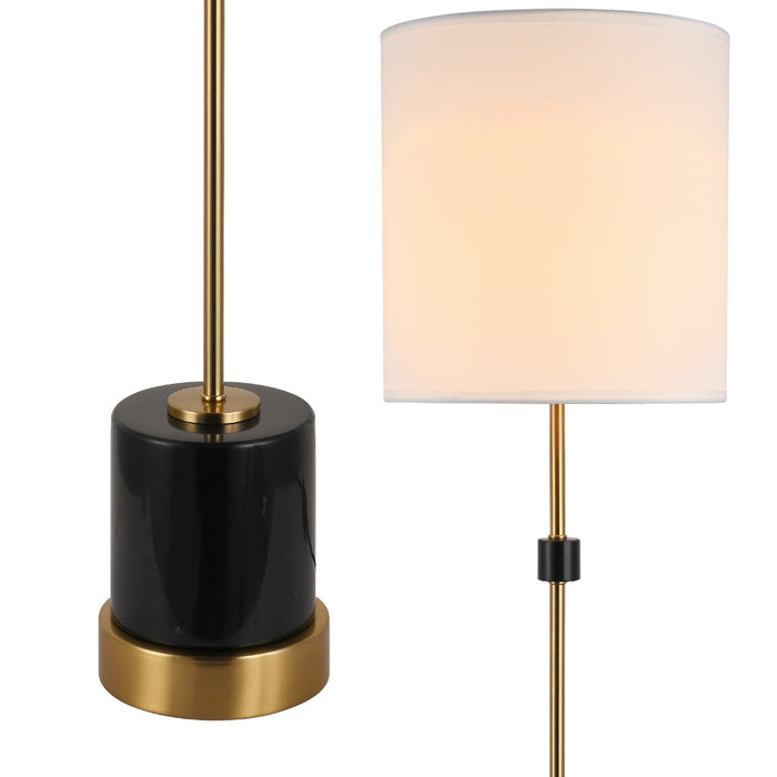 Videl Gold and Black Marble Table Lamp - Lighting.co.za
