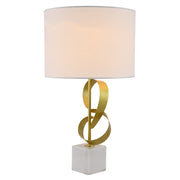 Villa Gold and Marble Table Lamp - Lighting.co.za