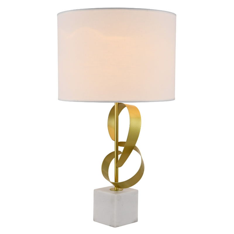 Villa Gold and Marble Table Lamp - Lighting.co.za