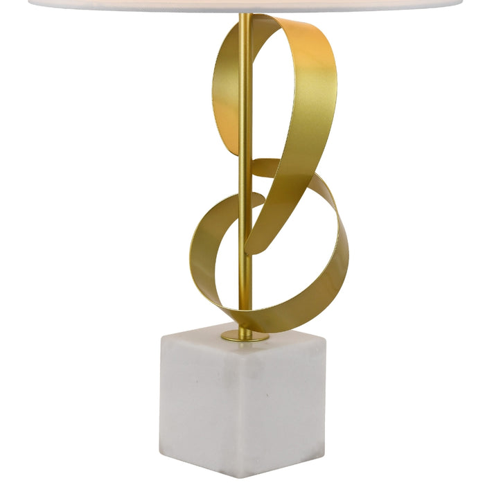 Villa Gold and Marble Table Lamp - Lighting.co.za