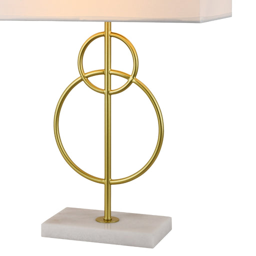 Asha Art Deco Gold and Marble Table Lamp - Lighting.co.za