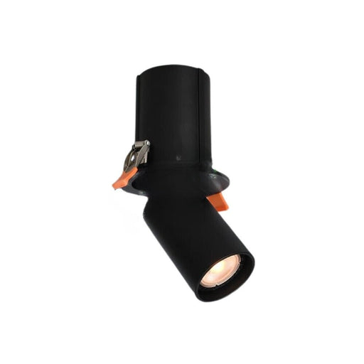 Hide Retractable Adjustable Black or White GU10 Downlight - Fixed Lights - Lighting.co.za