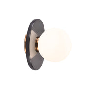 Pascal Black | White | Green Marble Disk Wall Light - Lighting.co.za
