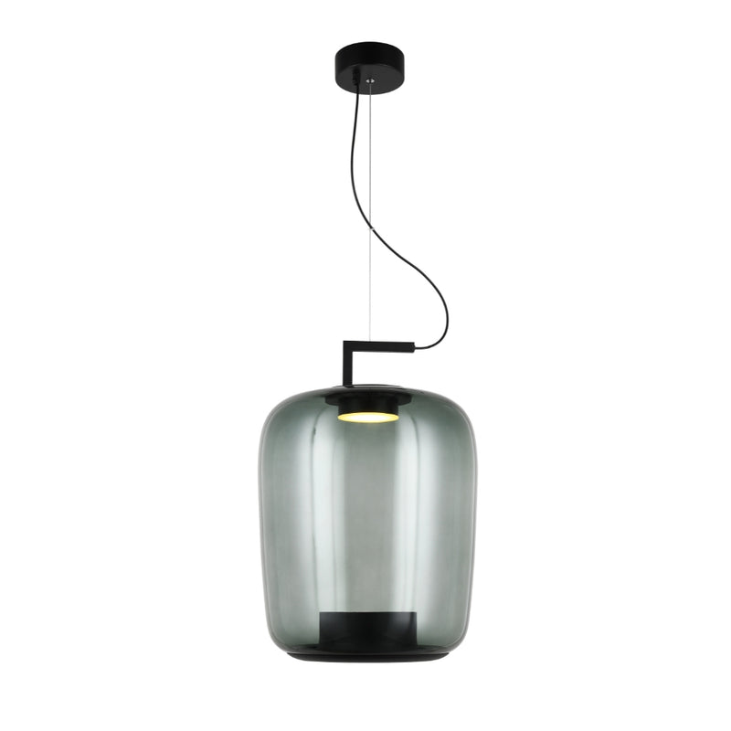 Magnum Tall Amber or Green Glass LED Pendant Light - Lighting.co.za