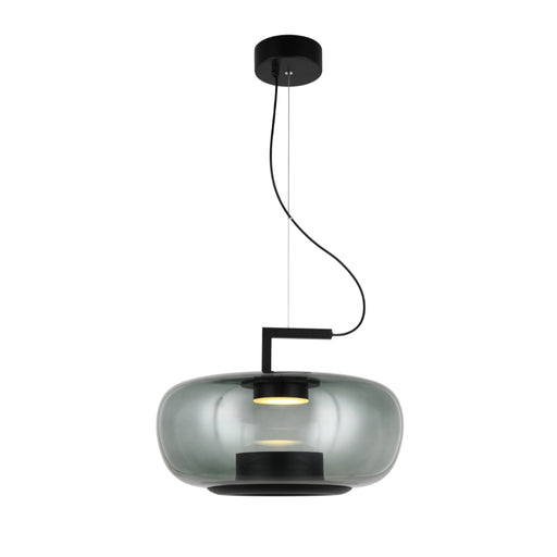 Magnum Flat Amber or Green Glass LED Pendant Light - Lighting.co.za