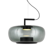 Magnum Flat Amber or Green Glass LED Pendant Light - Lighting.co.za