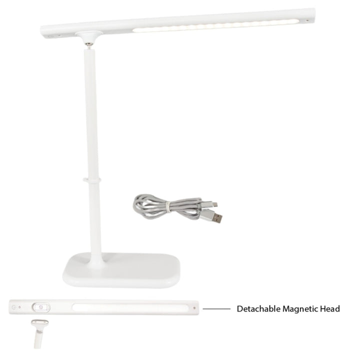 Tidal Black or White Rechargeable Desk Lamp - Lighting.co.za