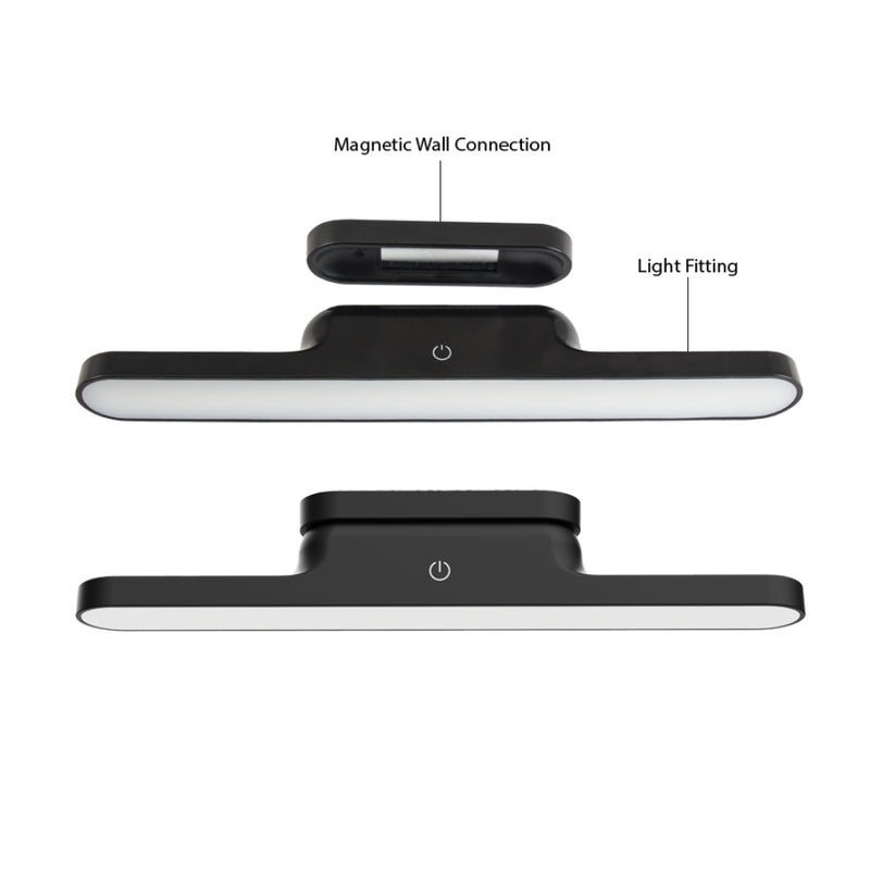 Enoki Black or White Rechargeable Touch Control Wall Light - Lighting.co.za