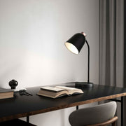 Ellia Black or White and Rose Gold Rechargeable Desk Lamp - Lighting.co.za