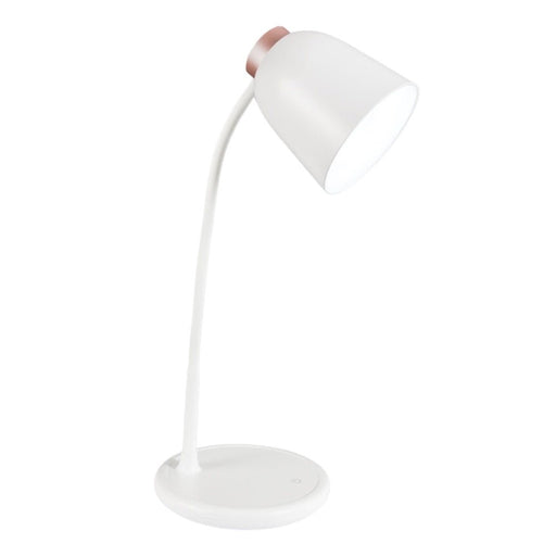 Ellia Black or White and Rose Gold Rechargeable Desk Lamp - Lamps - Lighting.co.za