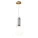 Olio Black or White Marble and Brass Look Pendant Light - Lighting.co.za