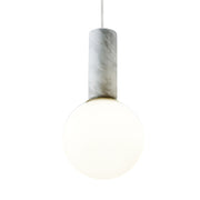 Olio Black or White Marble and Brass Look Pendant Light - Lighting.co.za