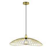 Sensu Solo Black | Gold | White Wire Pendant Light - Lighting.co.za
