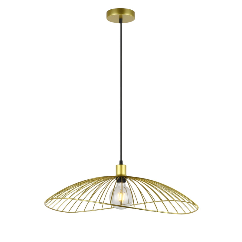 Sensu Solo Black | Gold | White Wire Pendant Light - Lighting.co.za