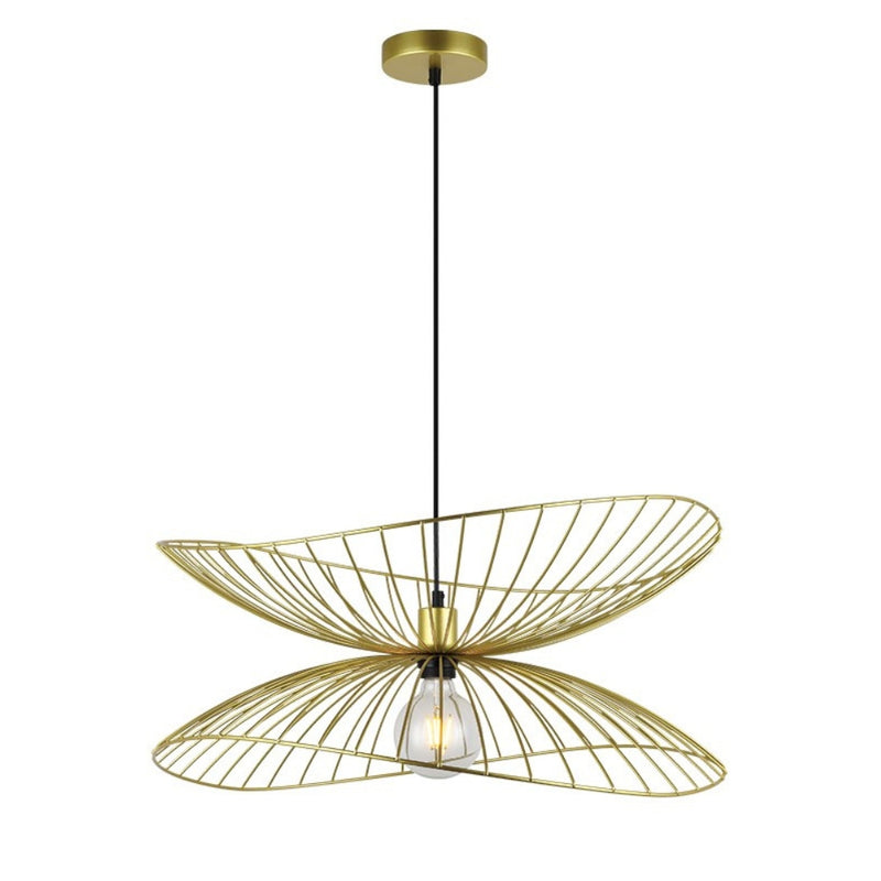 Sensu Twin Black | Gold | White Wire Pendant Light - Lighting.co.za