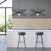 Sensu Twin Black | Gold | White Wire Pendant Light - Lighting.co.za