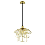 Sensu Trio Black | Gold | White Wire Pendant Light - Lighting.co.za