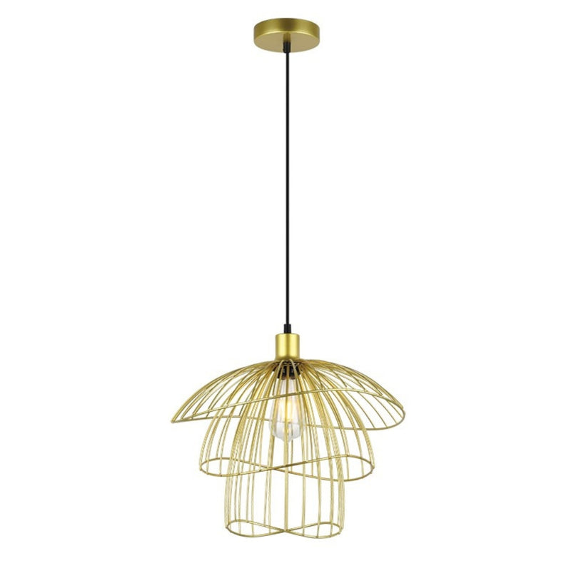 Sensu Trio Black | Gold | White Wire Pendant Light - Lighting.co.za