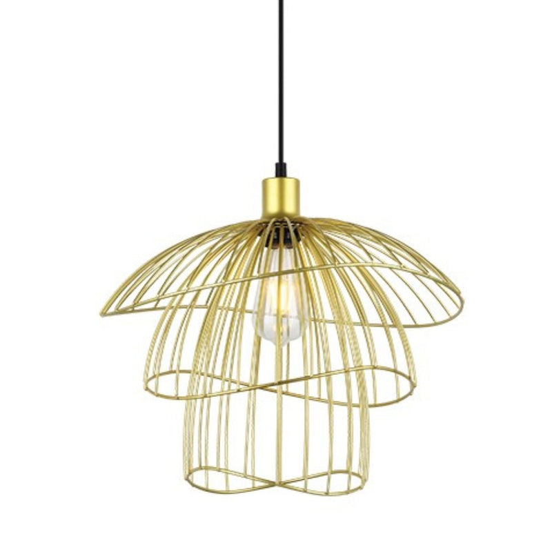 Sensu Trio Black | Gold | White Wire Pendant Light - Lighting.co.za