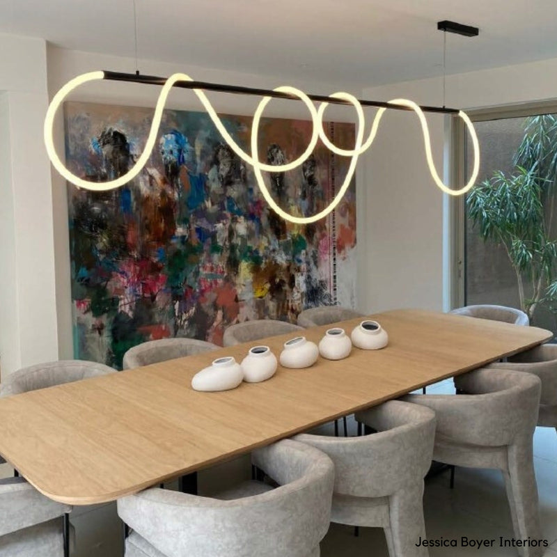 Doodle Black | Gold and Slim Neo Flex LED Pendant Light 3 Sizes - Lighting.co.za