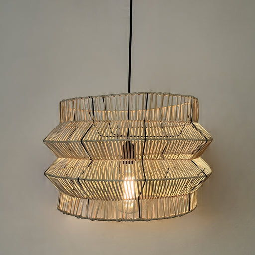 Go Natural or Black Rattan Pendant Light - Lighting.co.za