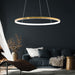 Ribbon Slim Gold | Black | White LED Ring Pendant Light 2 Sizes - Lighting.co.za