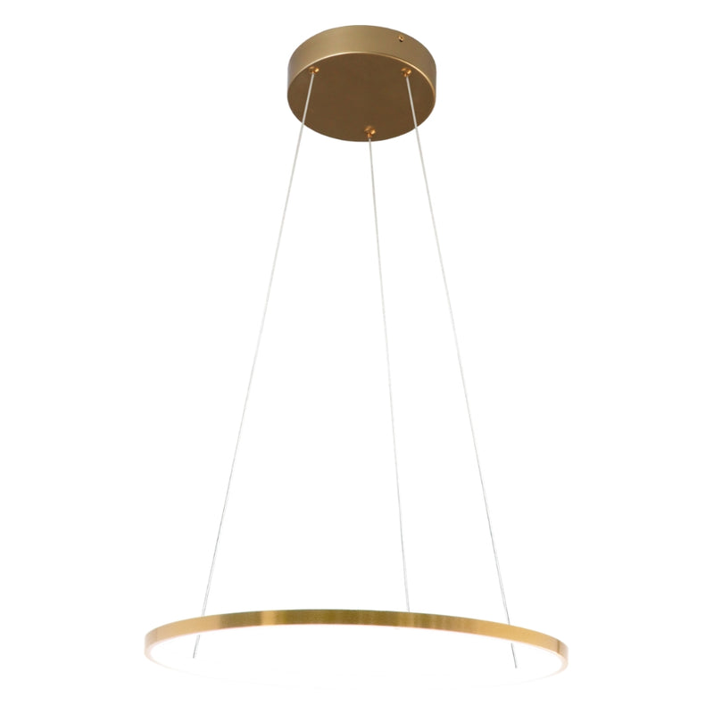 Ribbon Slim Gold | Black | White LED Ring Pendant Light 2 Sizes - Lighting.co.za