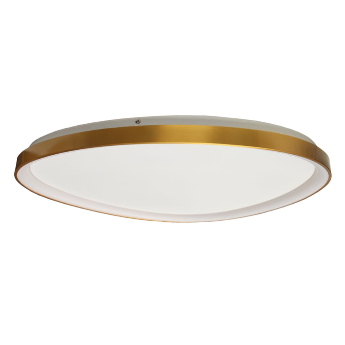 Ovoid Gold Frame LED Ceiling Light 3 Sizes - Lighting.co.za