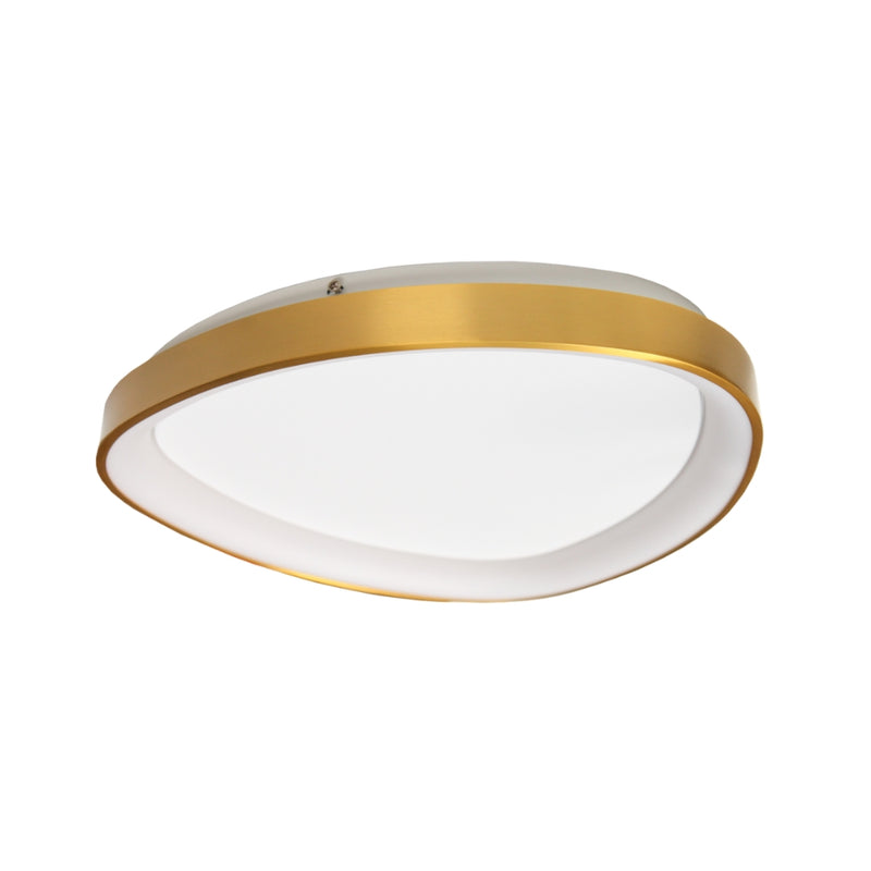 Ovoid Gold Frame LED Ceiling Light 3 Sizes - Lighting.co.za