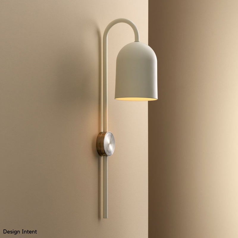 Lilia White and Gold or Silver Metal Wall Light - Lighting.co.za