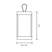 Lumina Rechargeable Outdoor Table Lantern Light - Lighting.co.za