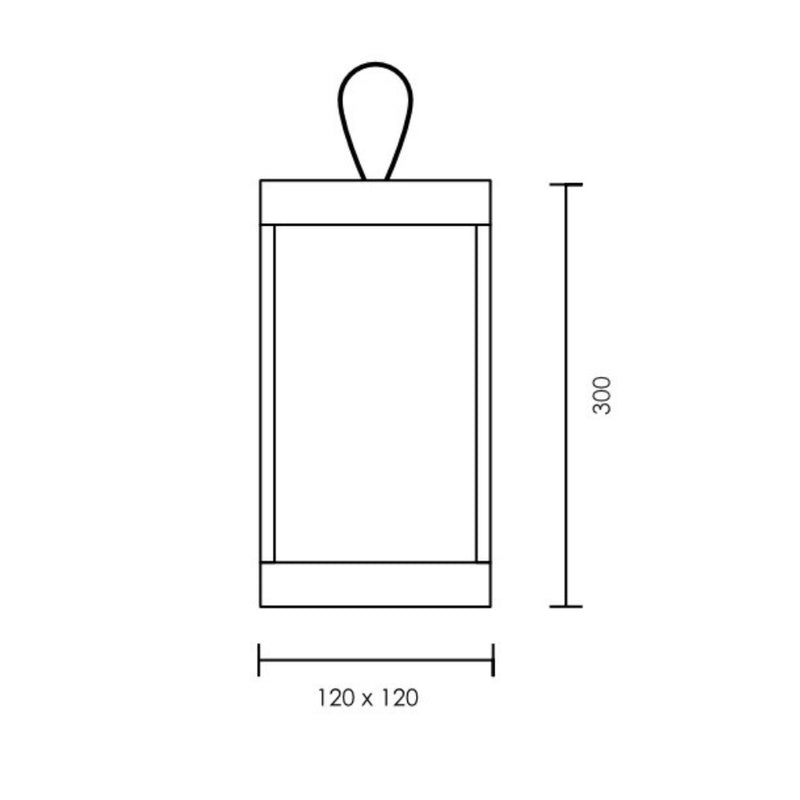 Lumina Rechargeable Outdoor Table Lantern Light - Lighting.co.za